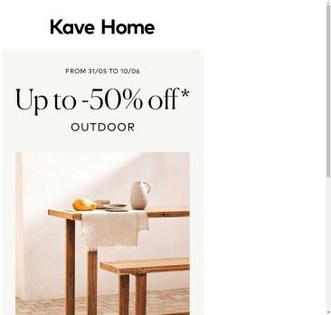 Up to 50% off outdoor pieces