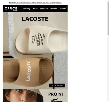 Osvěžte svůj letní šatník s LACOSTE pantoflemi🩴