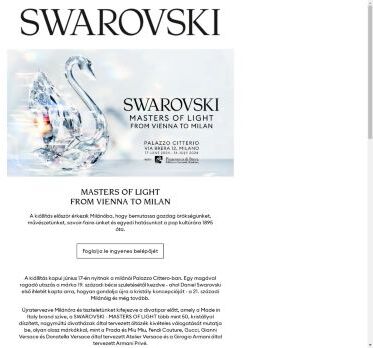 Objevte výstavu Swarovski Masters of Light - From Vienna to Milan