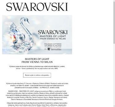 Objevte výstavu Swarovski Masters of Light - From Vienna to Milan