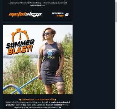 Summer Blast - 15% SLEVA NA VŠE! 💥