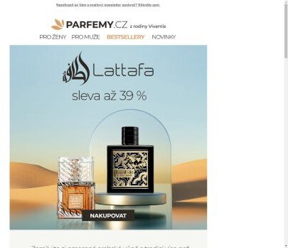 😍🤩Parfémy Lattafa se slevou až 39 %