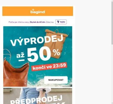 KONČÍ O PŮLNOCI ⏰ Slevy až -50% a předprodej novinek