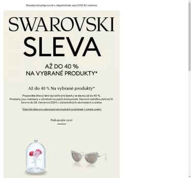 Vaše oblíbené šperky Swarovski jsou nyní ve slevě