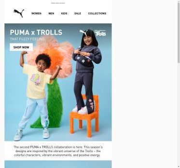 PUMA x TROLLS Are Back for More Fun