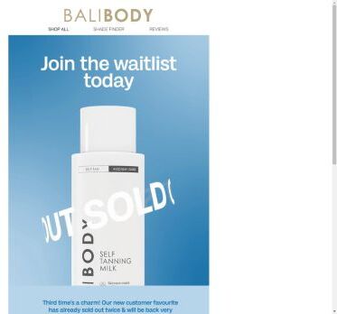 JOIN THE WAITLIST: Self Tan Body Milk 👀