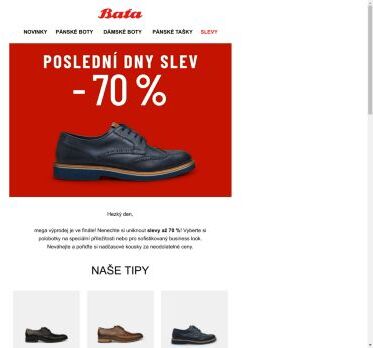 Slevy až 70 % – Poslední šance! 🌟👞