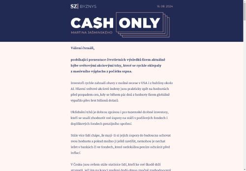 Cash Only: Nechcete v důchodu prodělat? Je čas změnit taktiku.