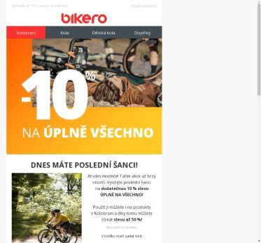 ⏱Ještě dnes můžete ušetřit 10 % na všechno!🚲