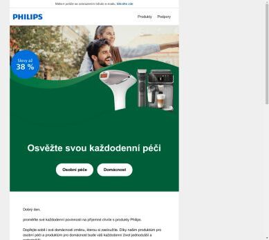 Obměňte svou každodenní péči s pomocníky Philips