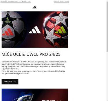 MÍČE UCL & UWCL PRO 24/25 ⚽️⭐️