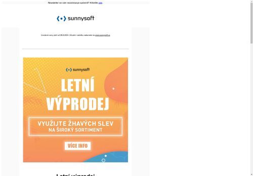 <•> Sunnysoft - Letní výprodej