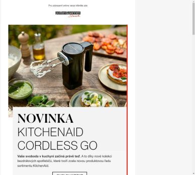 Nová bezdrátová kolekce spotřebičů KitchenAid. Připravte si cokoli, kdekoli a jakkoli.