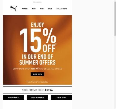 Your 15% OFF: Shop End of Summer Deals Online