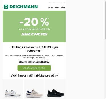 Poslední šance:  -20 % na SKECHERS 😱