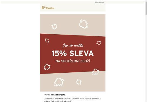 15% víkendová SUPER sleva