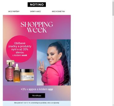 Notino Shopping Week = Až 23% slevy na vaše TOPky! 🎉