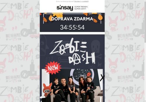 🖤 ​​​​NOVINKA v Sinsay 🧡 ZOMBIE DASH 💗