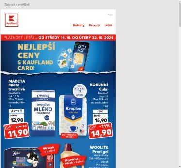 Cukr krupice / krystal 1 kg za 14,90 Kč s Kaufland Card - Již od středy!