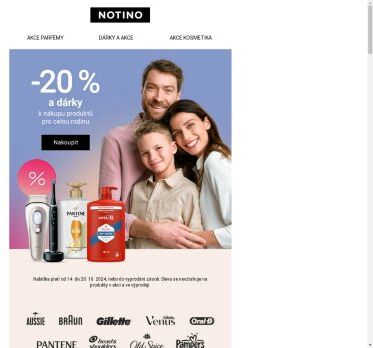 👨‍👩‍👧‍👦 −20 % na kosmetiku pro celou rodinu