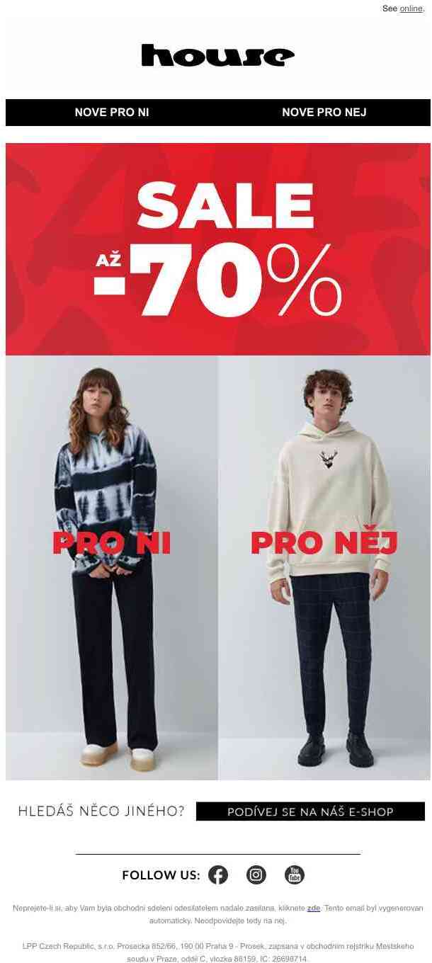 🔥Podívej se, co je ve VÝPRODEJI až -70%!