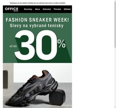 FASHION SNEAKER WEEK až do -30%