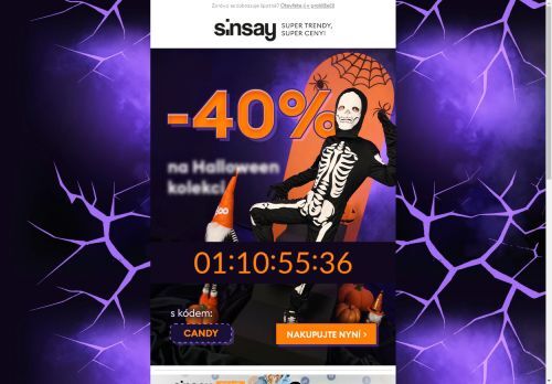 [ - 40% ] na Halloween 🎃 Žádné triky!