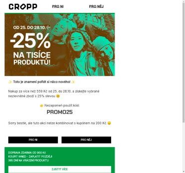 -25 % na vybrané nezlevněné produkty! 🤩🤩🤩