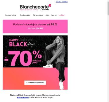 Black Days ► Outfity se slevami až -70 %