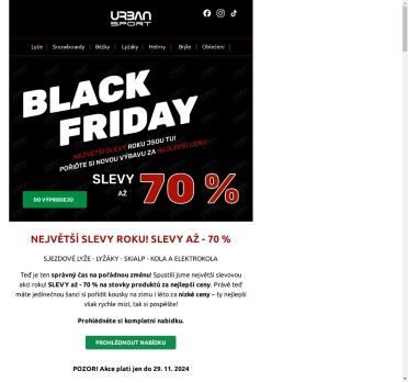 ⚠️ Největší SLEVY roku 🔥 SLEVY až - 70 % v rámci BLACK FRIDAY 👉