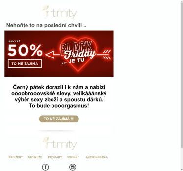 Black Friday v intimnostech, spousta dárků a slevy až 50%