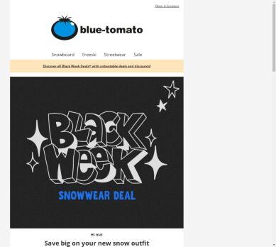 Black Week: Snowwear Deals