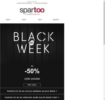 Dnes začíná operace Black Friday! Až - 50% na vybrané položky. Doručení a vrácení zdarma