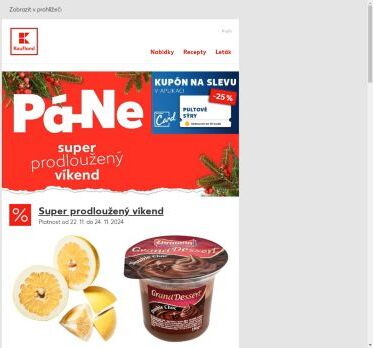 Vaječné těstoviny a pomelo v akci - nabídka na víkend je tu!