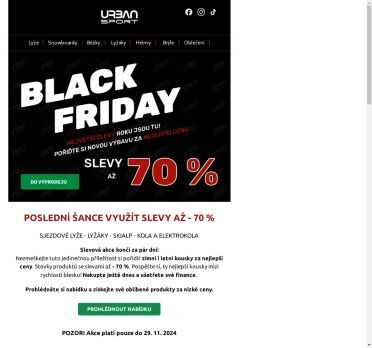 ⚠️ Poslední šance ulovit SLEVY až - 70 % v rámci BLACK FRIDAY 👉