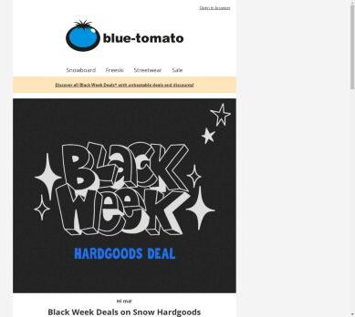 Black Week: Hardgood Deals