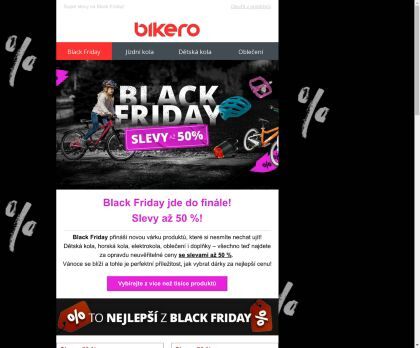 💣 Black Friday jde do finále! Nové produkty se slevou až 50 %! 💥