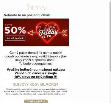 Black Friday v intimnostech a 10% navíc na celý nákup