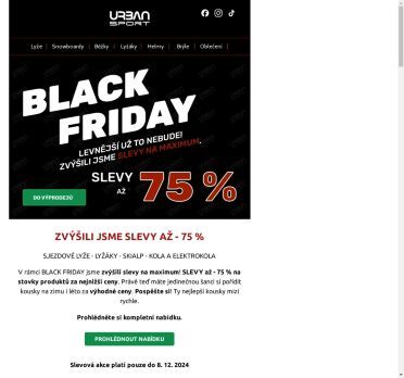 ⚠️ Levnější už to nebude‼️ SLEVY až - 75 % v rámci BLACK FRIDAY 👉