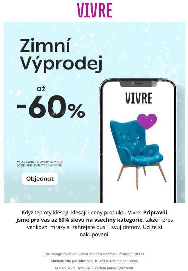 Start Zimnímu Výprodeji! Užijte si až -60% právě teď🎉