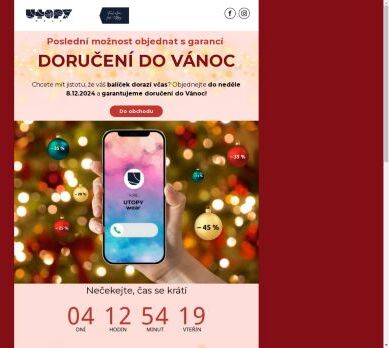 Objednejte s garancí doručení do Vánoc 🎁🎄