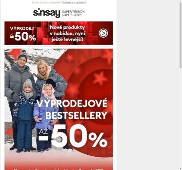 VÝPRODEJ až -50% ❗ Nové produkty v nabídce 🚨