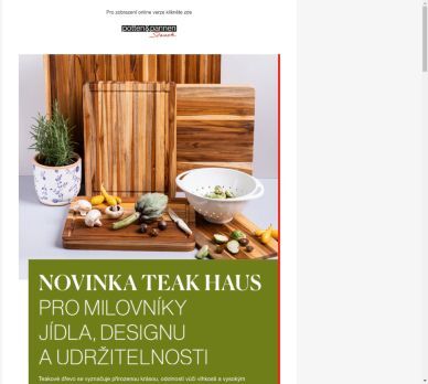 Nová prkénka Teak Haus: Elegance a funkčnost ve vaší kuchyni.