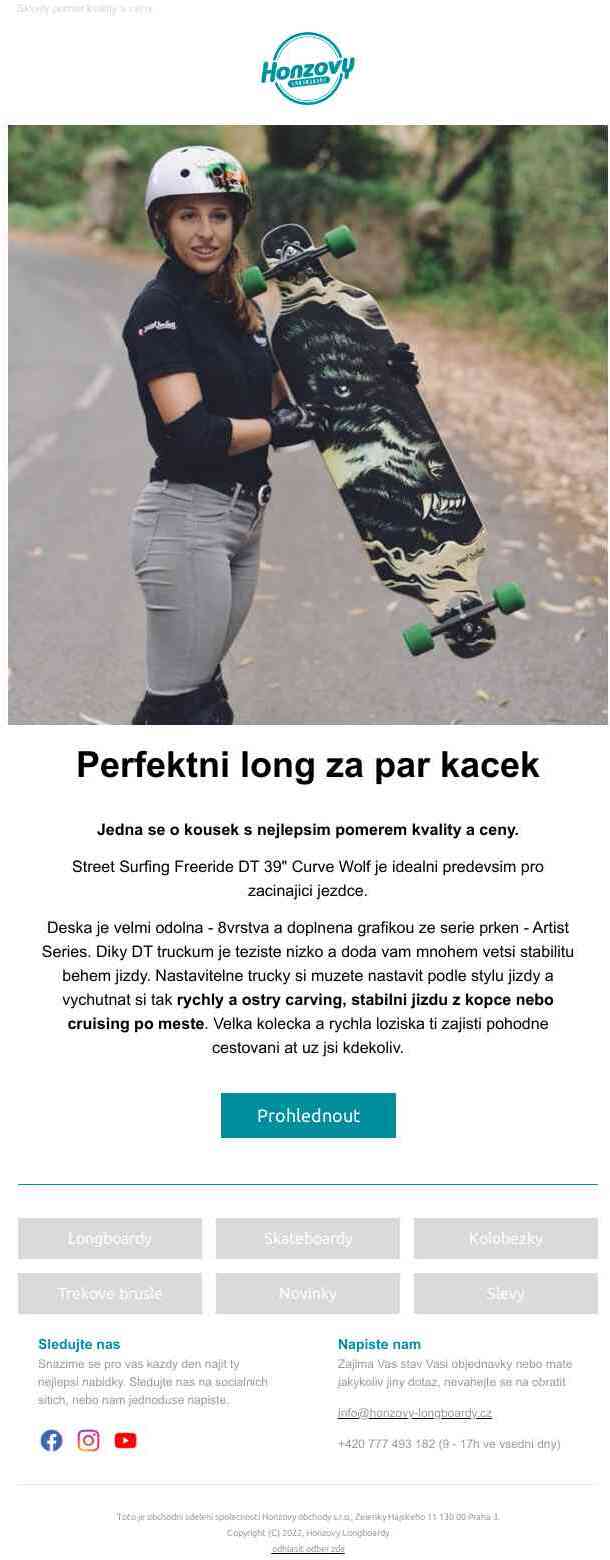 ✅ Ideální long pro začínající jezdce