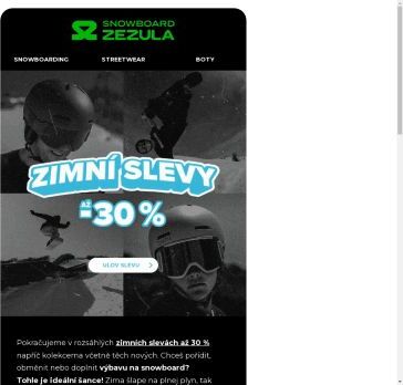 Zimní slevy jedou 💨 Svez se s nima!