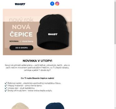 Nový rok, Nová čepice 🎩: Zahřej se s naši Beanie