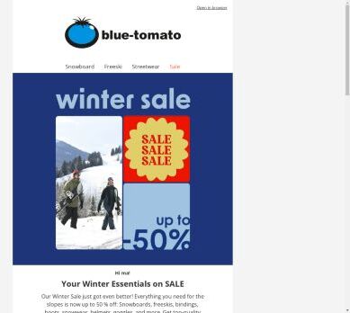 Snow Essentials – Now up to 50 % off!