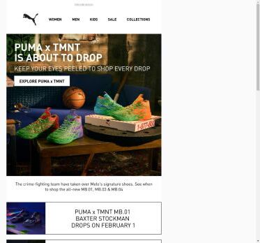 PUMA x Teenage Mutant Ninja Turtles