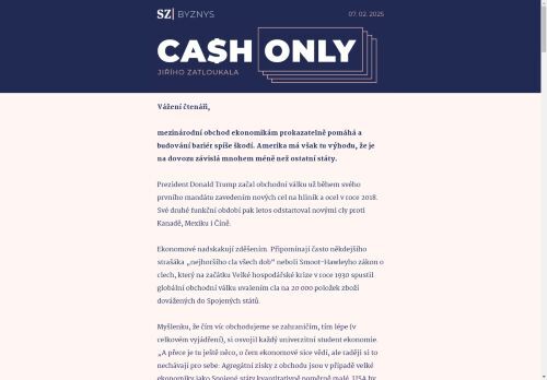 Cash Only: Obchodní válka by pro USA byla drahá, ale ne katastrofální