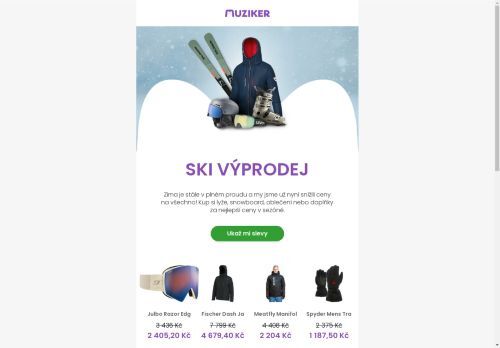 🎿 Lyžařský výprodej se slevami na všechno! 🔥